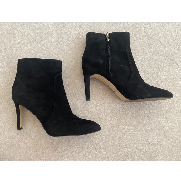 SAM EDELMAN SUEDE POINTED TOE ANKLE BOOTIES - Picture 8 of 14